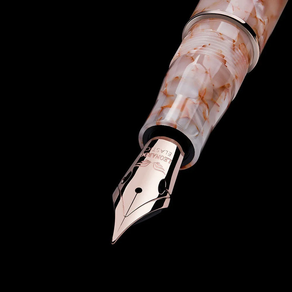 Leonardo Fountain Pen - Momento Zero (Stainless Steel) - Angel Skin - Image 8
