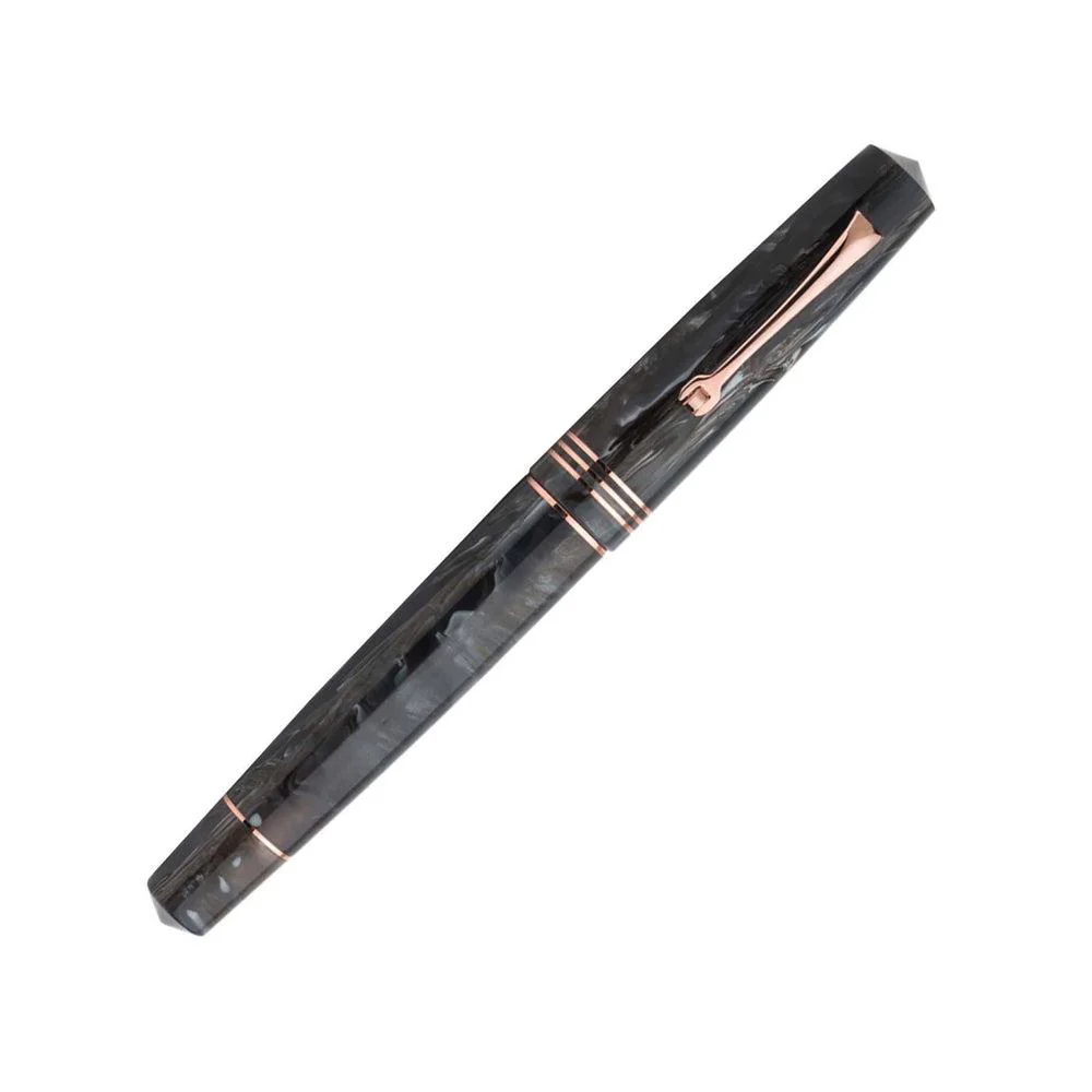 Leonardo Fountain Pen - Momento Zero (Stainless Steel) - Corno - Image 2