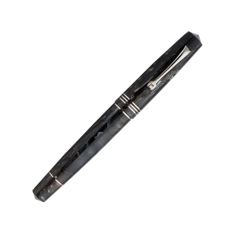 Leonardo Fountain Pen - Momento Zero (Stainless Steel) - Corno - Image 6