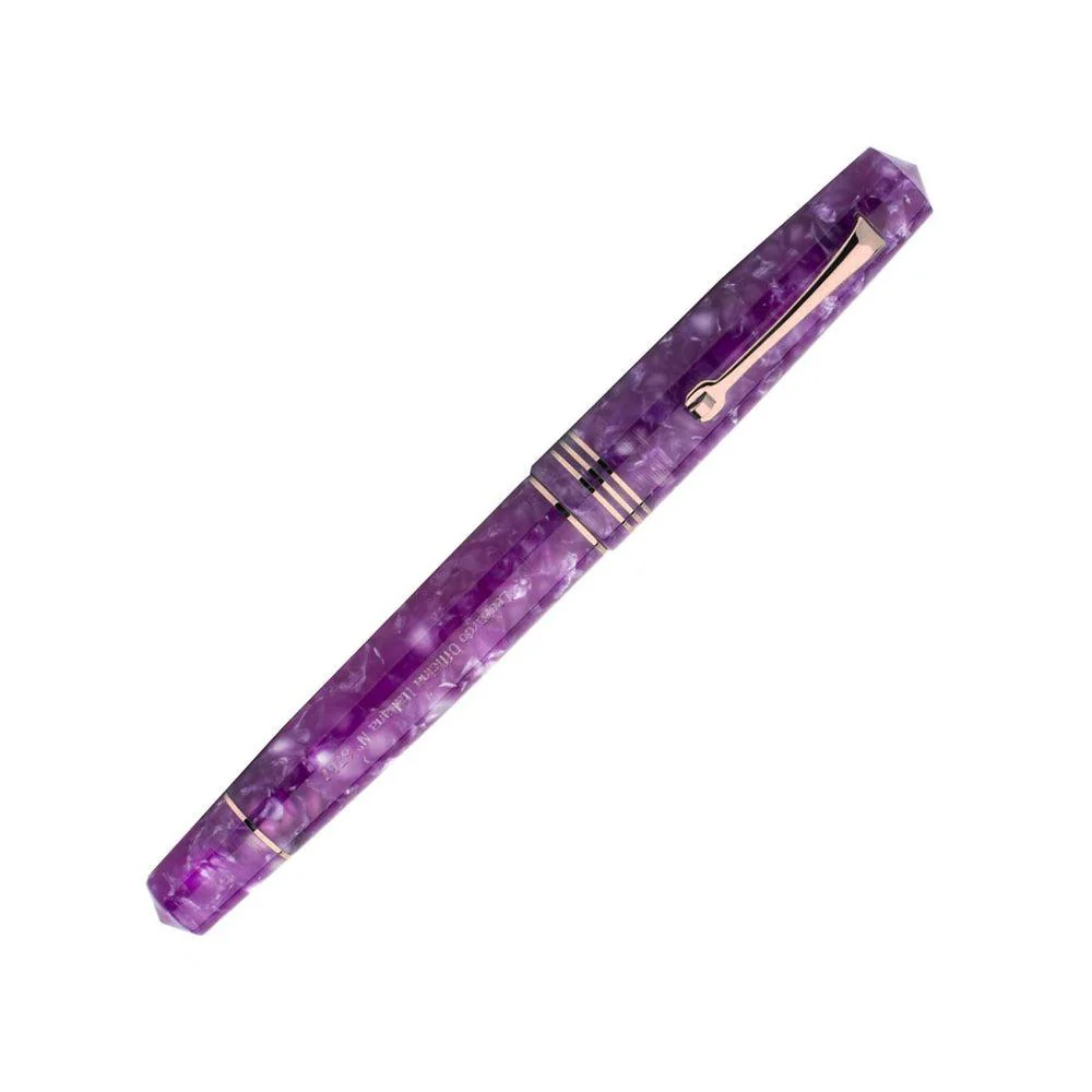 Leonardo Fountain Pen - Momento Zero (Stainless Steel) - Lavanda - Image 3