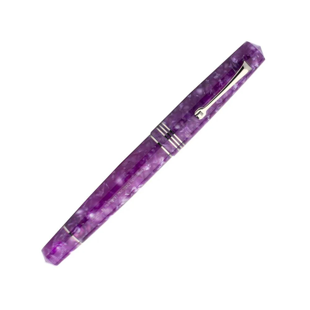 Leonardo Fountain Pen - Momento Zero (Stainless Steel) - Lavanda - Image 7