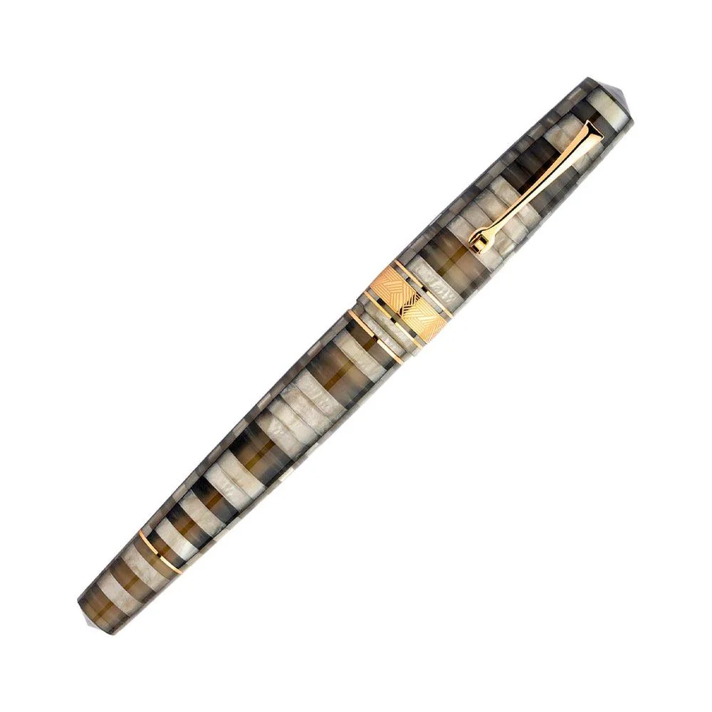 Leonardo Fountain Pen - Mosaico (Stainless Steel) - Image 3