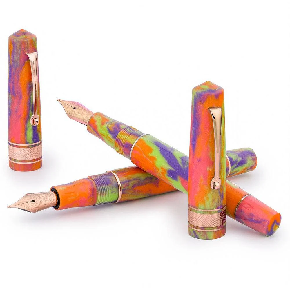 Leonardo × @micahfinds Rainbow Ice Candy (14K Gold) Fountain Pen - Image 4