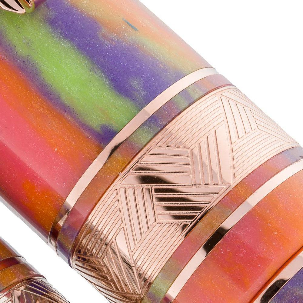 Leonardo × @micahfinds Rainbow Ice Candy Fountain Pen (Rose Gold) - Image 4