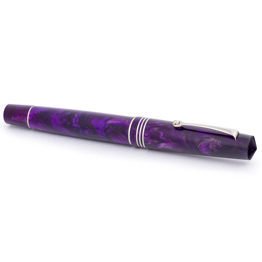 Leonardo × @nibsandflourishes Fioritura Viola (Rhodium Trim) Fountain Pen - Image 12