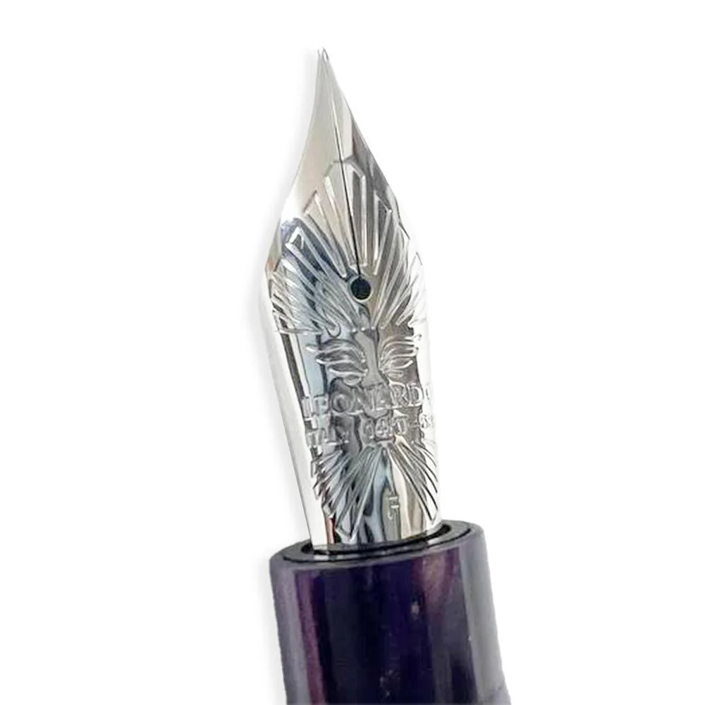 Leonardo × @nibsandflourishes Fioritura Viola (Rhodium Trim) Fountain Pen - Image 13