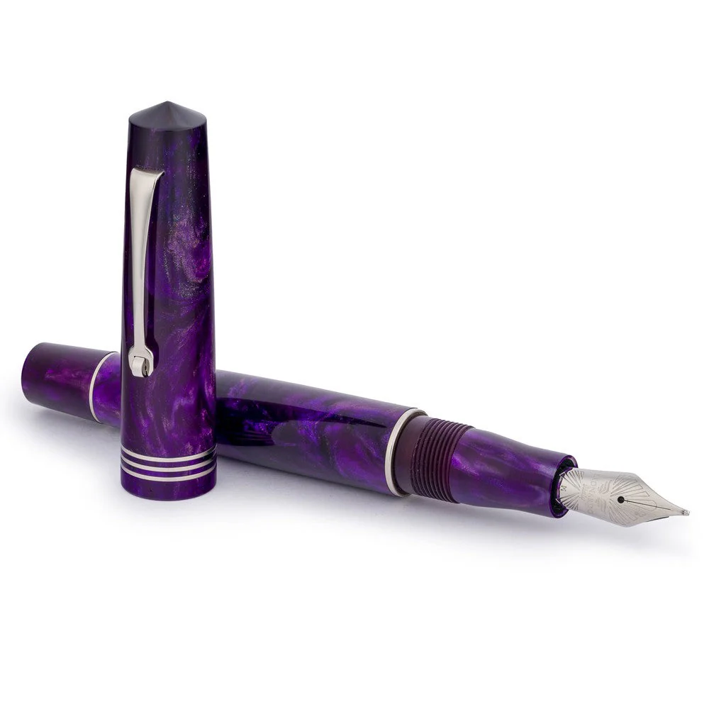 Leonardo × @nibsandflourishes Fioritura Viola (Rhodium Trim) Fountain Pen - Image 14
