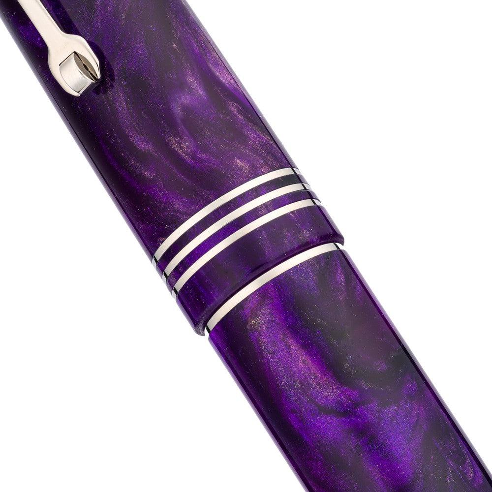 Leonardo × @nibsandflourishes Fioritura Viola (Rhodium Trim) Fountain Pen - Image 7