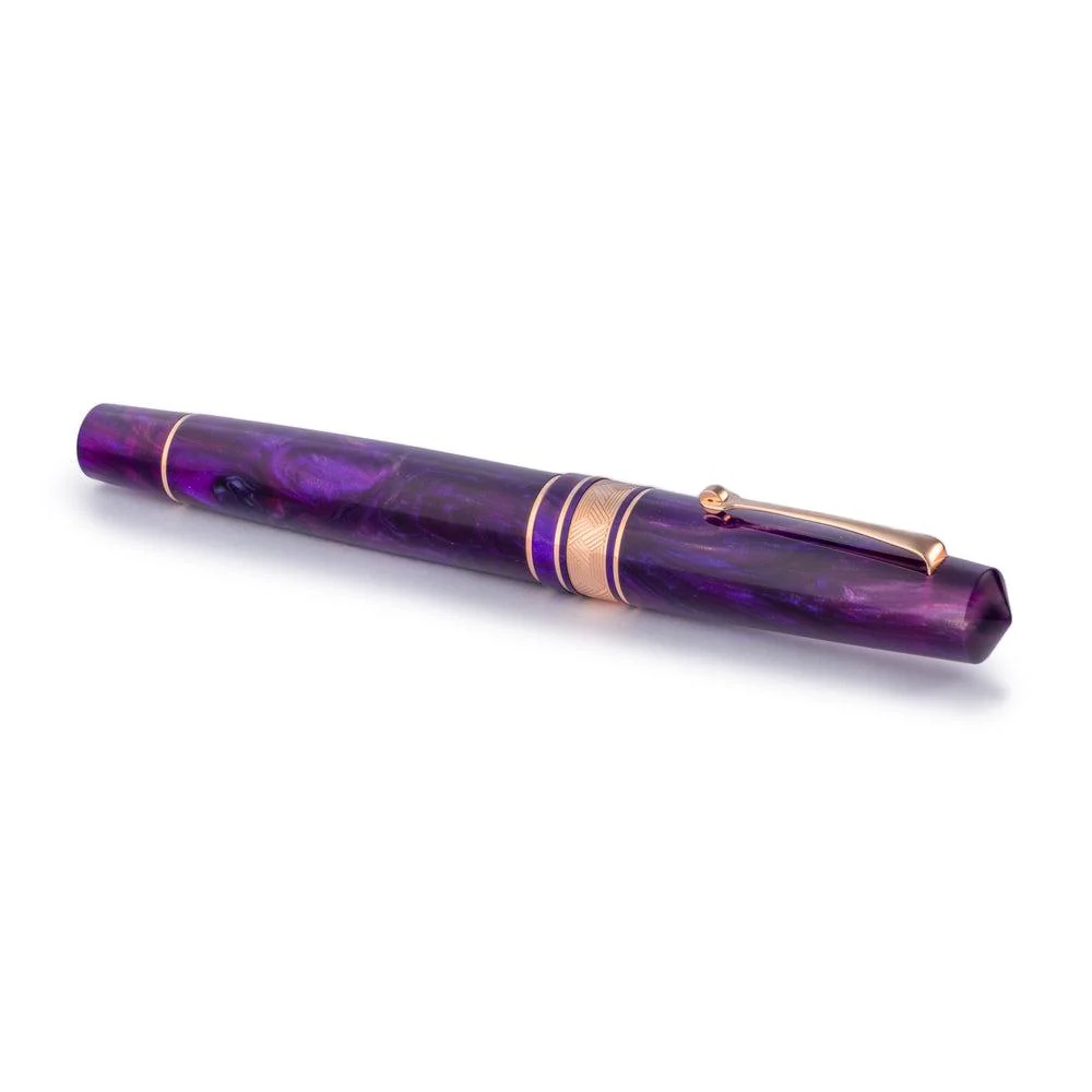 Leonardo × @nibsandflourishes Momento Zero Fioritura Viola Fountain Pen - Image 4