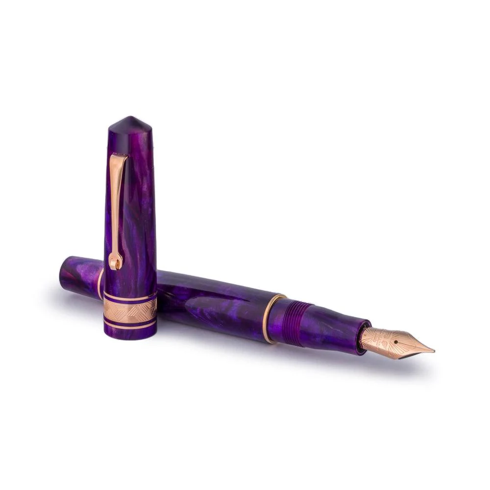 Leonardo × @nibsandflourishes Momento Zero Fioritura Viola Fountain Pen - Image 5