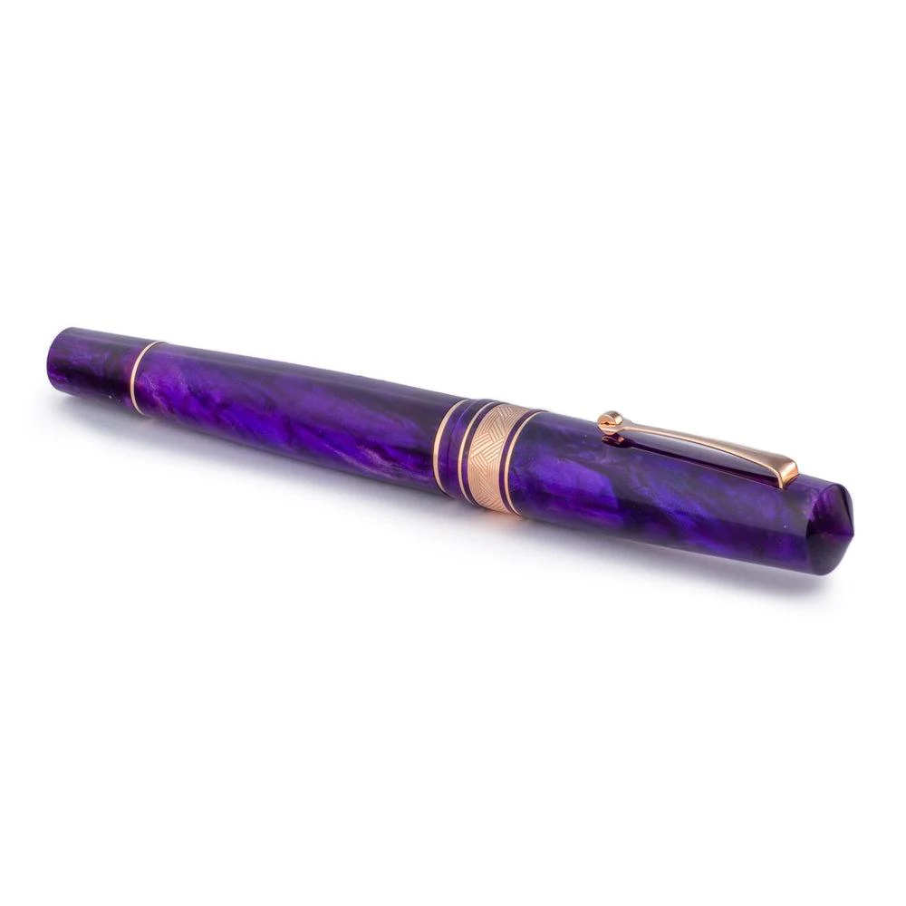 Leonardo × @nibsandflourishes Momento Zero Grande Fioritura Viola Fountain Pen - Image 4