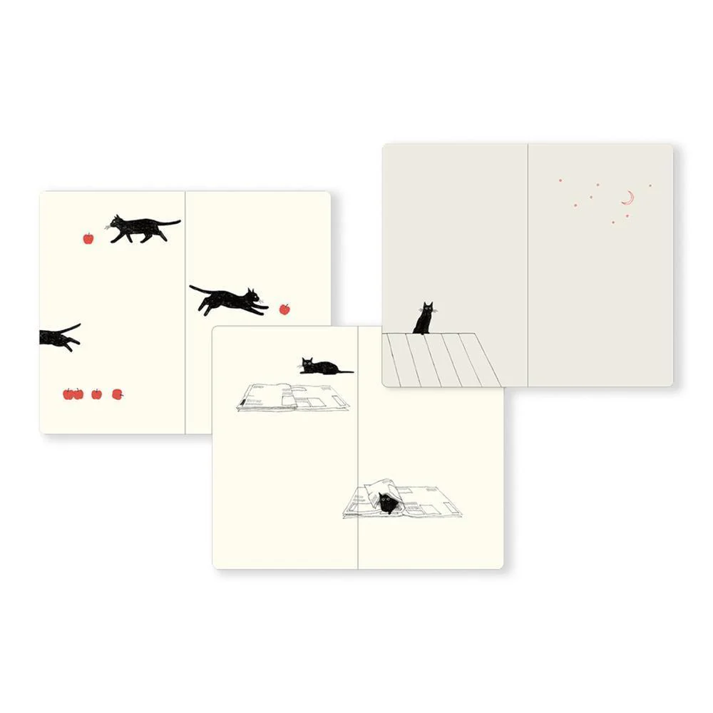 Midori Diary (B6) - Book Style Diary - Cat Gray - Image 5