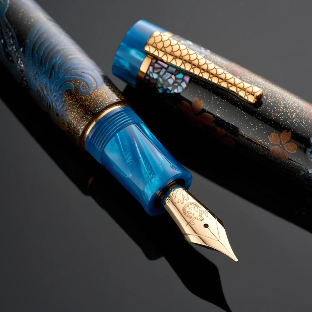 Nino Marino Fountain Pen - Parthenope Maki-e - The Song of Two Seas - Limited Edition (2026) - Image 2