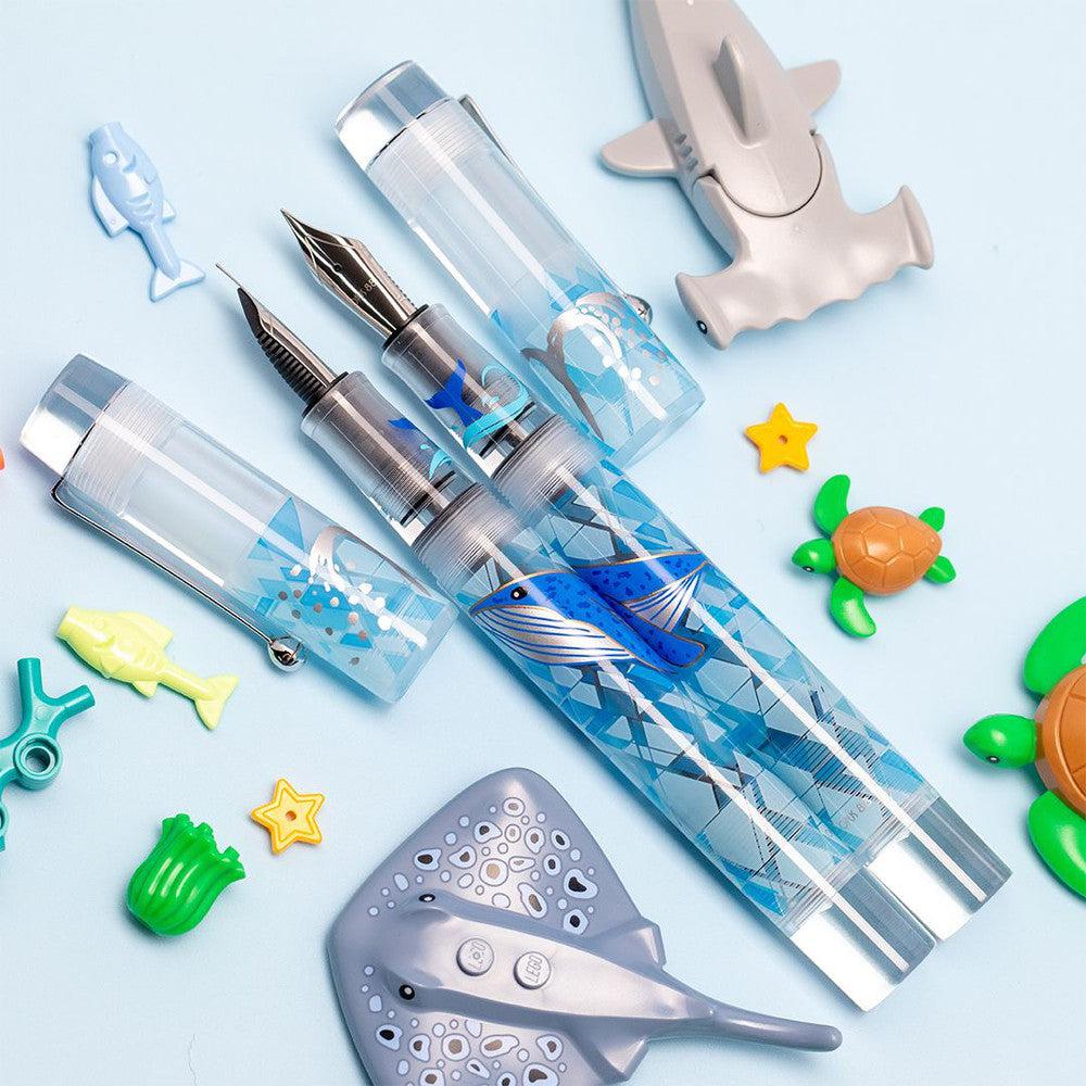 Opus 88 Fountain Pen - Demonstrator Ocean Series - Whale - Image 6