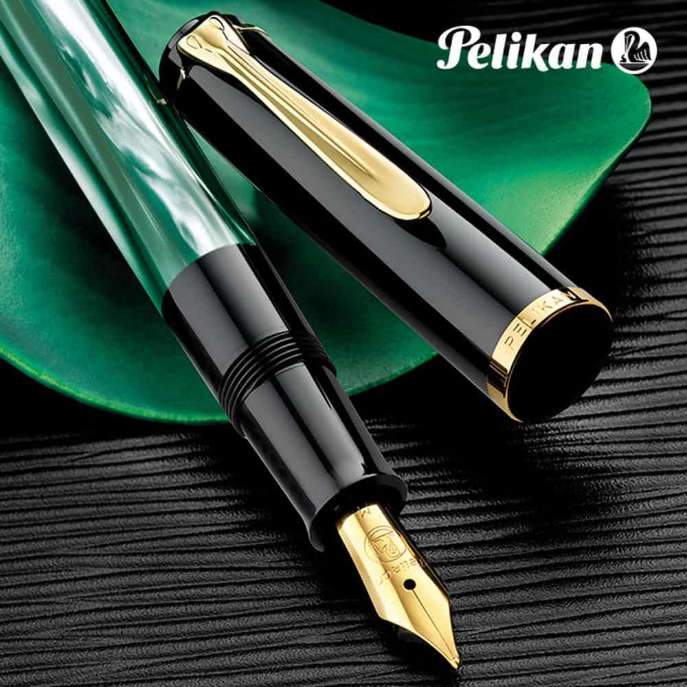 Pelikan Fountain Pen - M200 Classic Marbled-Green - Image 4