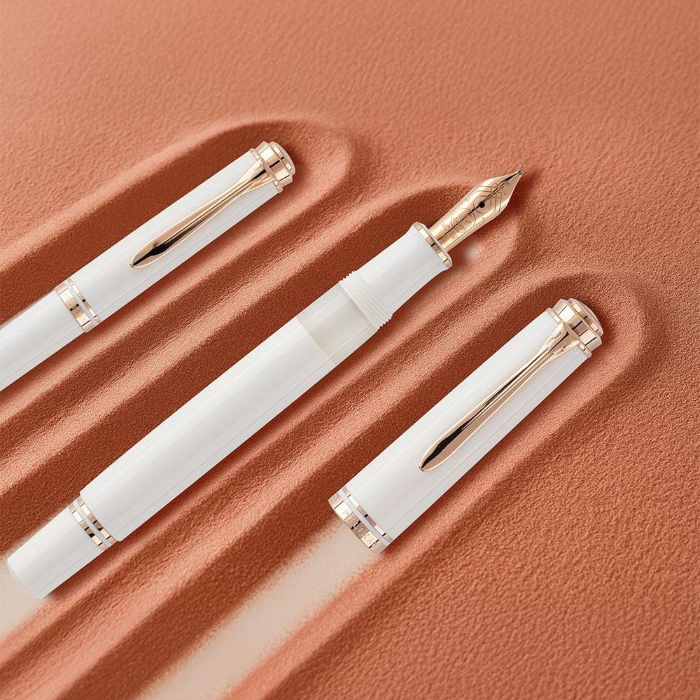 Pelikan Fountain Pen - M600 Souverän White & Rose Gold - Special Edition (2025) - Image 2