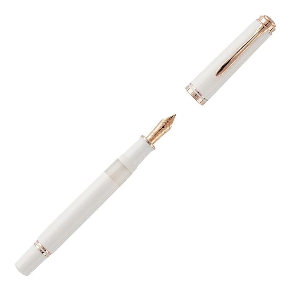 Pelikan Fountain Pen - M600 Souverän White & Rose Gold - Special Edition (2025) - Image 6