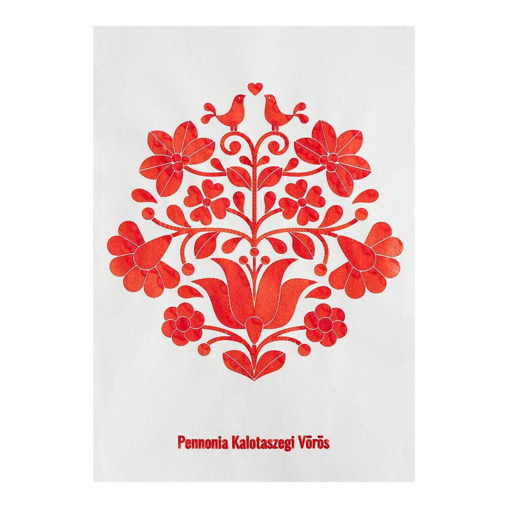 Pennonia Ink Bottle (60ml) - Kalotaszegi Vörös - (Kalotaszeg Red) - Image 4