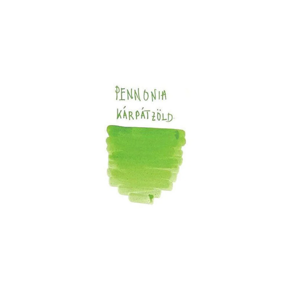 Pennonia Ink Bottle (60ml) - Kárpátzöld Fluorescent - (Carpathian Green) - Image 6