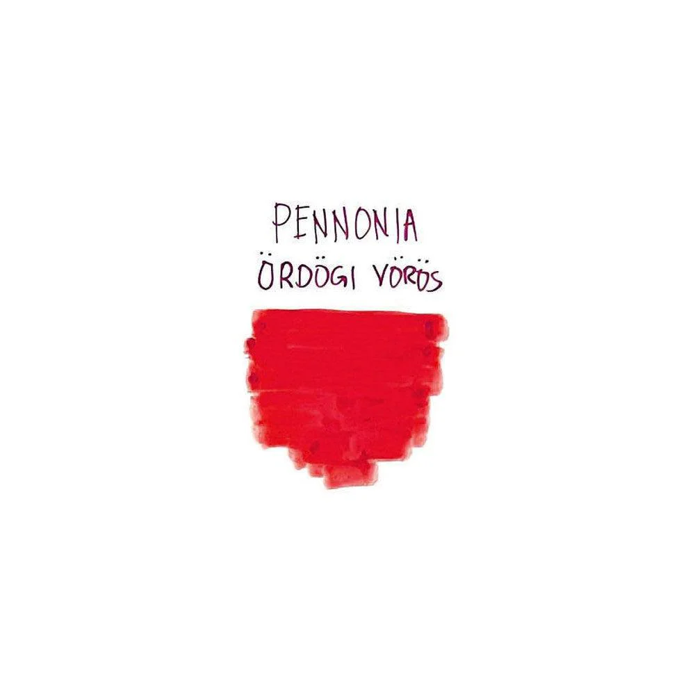 Pennonia Ink Bottle (60ml) - Ördögi Vörös (Devil Red) - Image 5