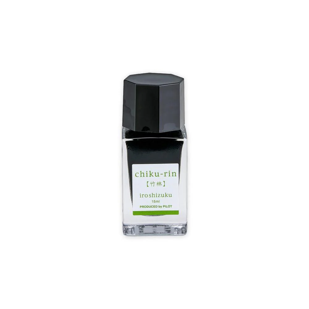 PIlot Ink Bottle (15ml) - Iroshizuku - Chiku-rin (Bamboo Forest) - Image 2