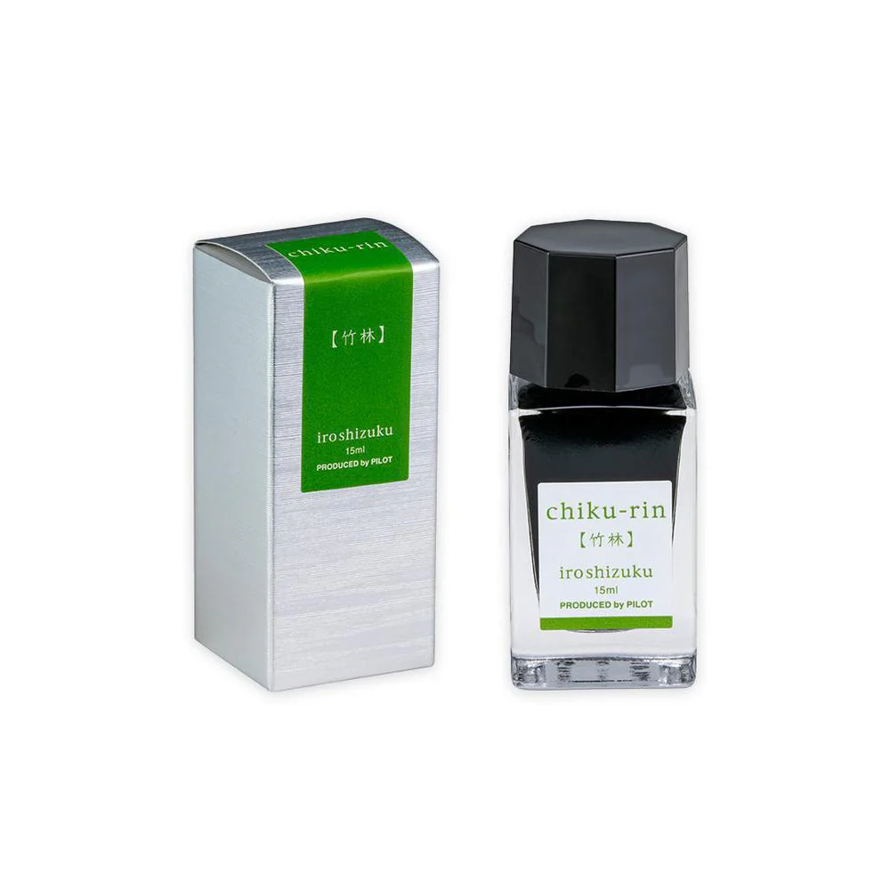 PIlot Ink Bottle (15ml) - Iroshizuku - Chiku-rin (Bamboo Forest) - Image 3
