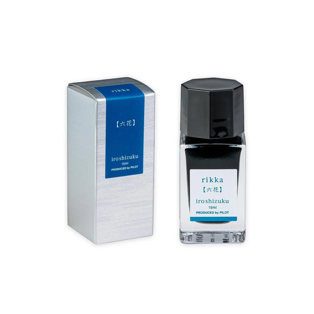 PIlot Ink Bottle (15ml) - Iroshizuku - Rikka (Snow Crystal) - Image 3