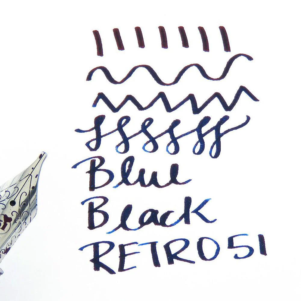 Retro 51 Ink Bottle (30ml) - Blue Black - Image 3