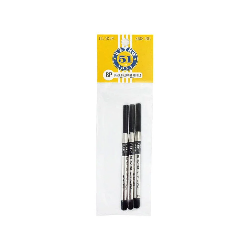 Retro 51 Ink Refill Ballpoint (3-Pack) - Easy Flow 9000 - Image 3