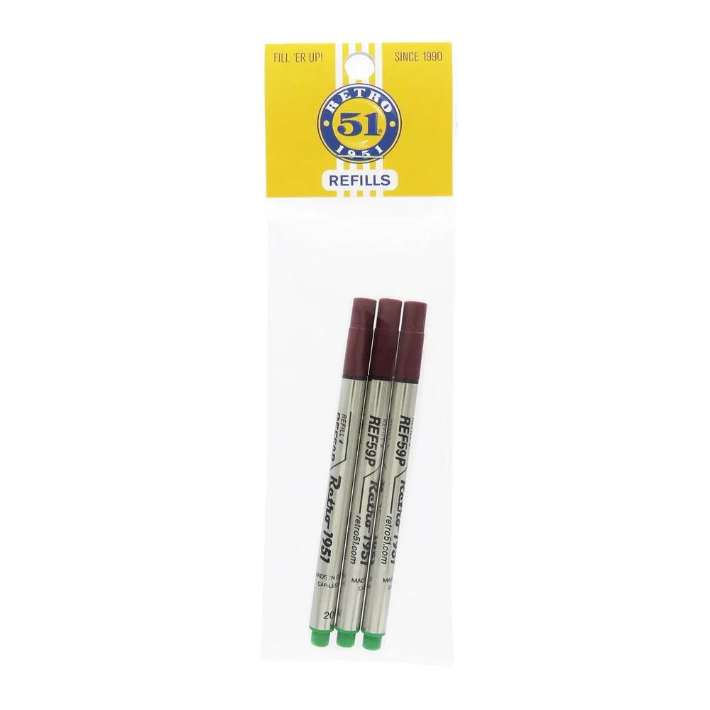 Retro 51 Ink Refill Rollerball (3-Pack) - Tornado Capless - Image 10