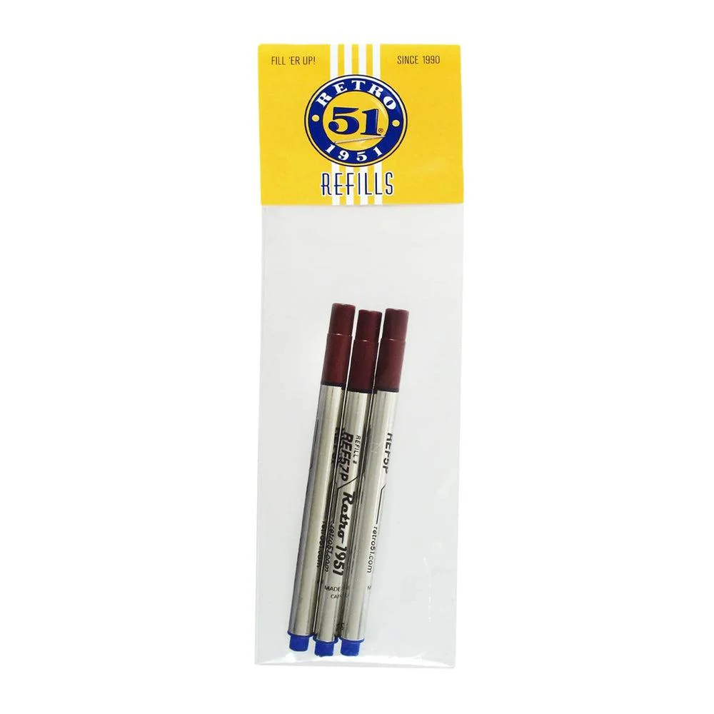 Retro 51 Ink Refill Rollerball (3-Pack) - Tornado Capless - Image 6