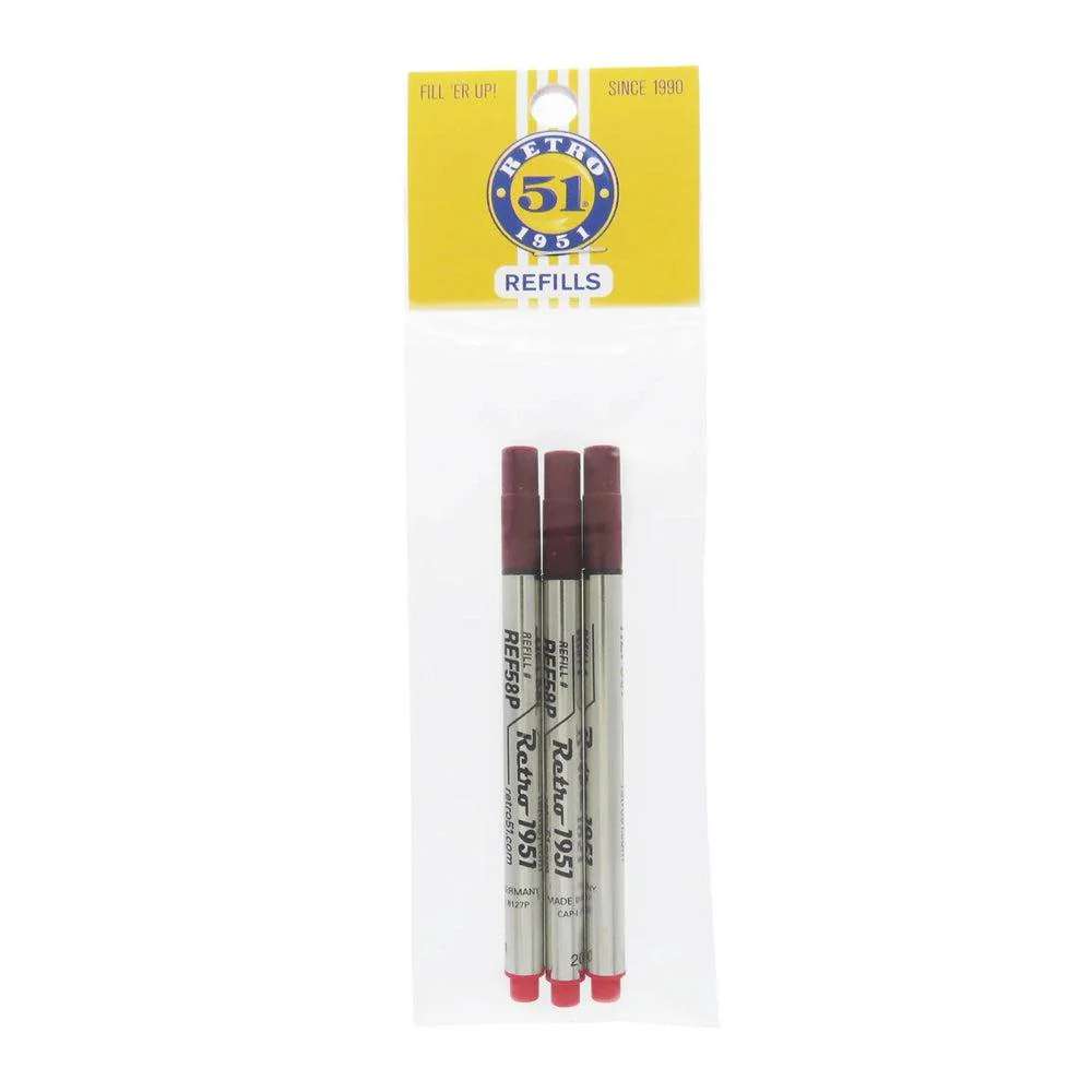 Retro 51 Ink Refill Rollerball (3-Pack) - Tornado Capless - Image 8