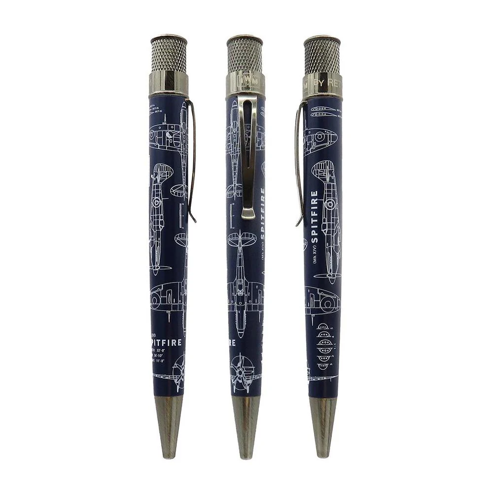 Retro 51 Rollerball Pen - Imperial War Museum - Spitfire Blueprint - Image 3