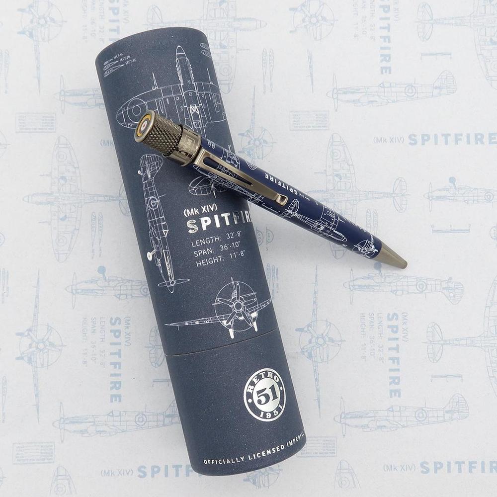 Retro 51 Rollerball Pen - Imperial War Museum - Spitfire Blueprint - Image 4