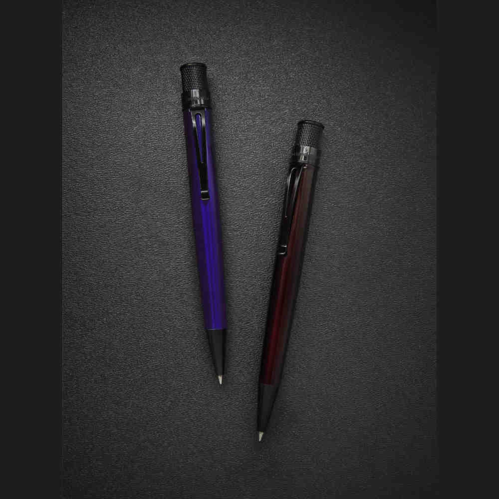 Retro 51 Rollerball Pen - Tornado - Stealth Lacquer - Image 2