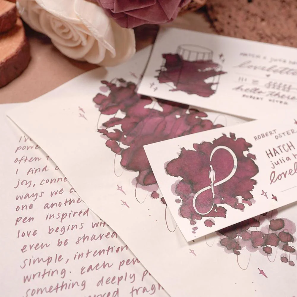 Robert Oster × julia here. Loveletter Ink Bottle (50ml) - Image 10
