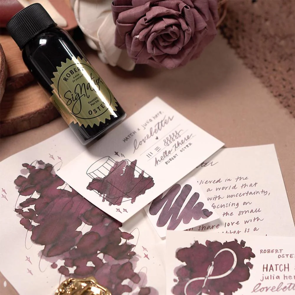 Robert Oster × julia here. Loveletter Ink Bottle (50ml) - Image 4
