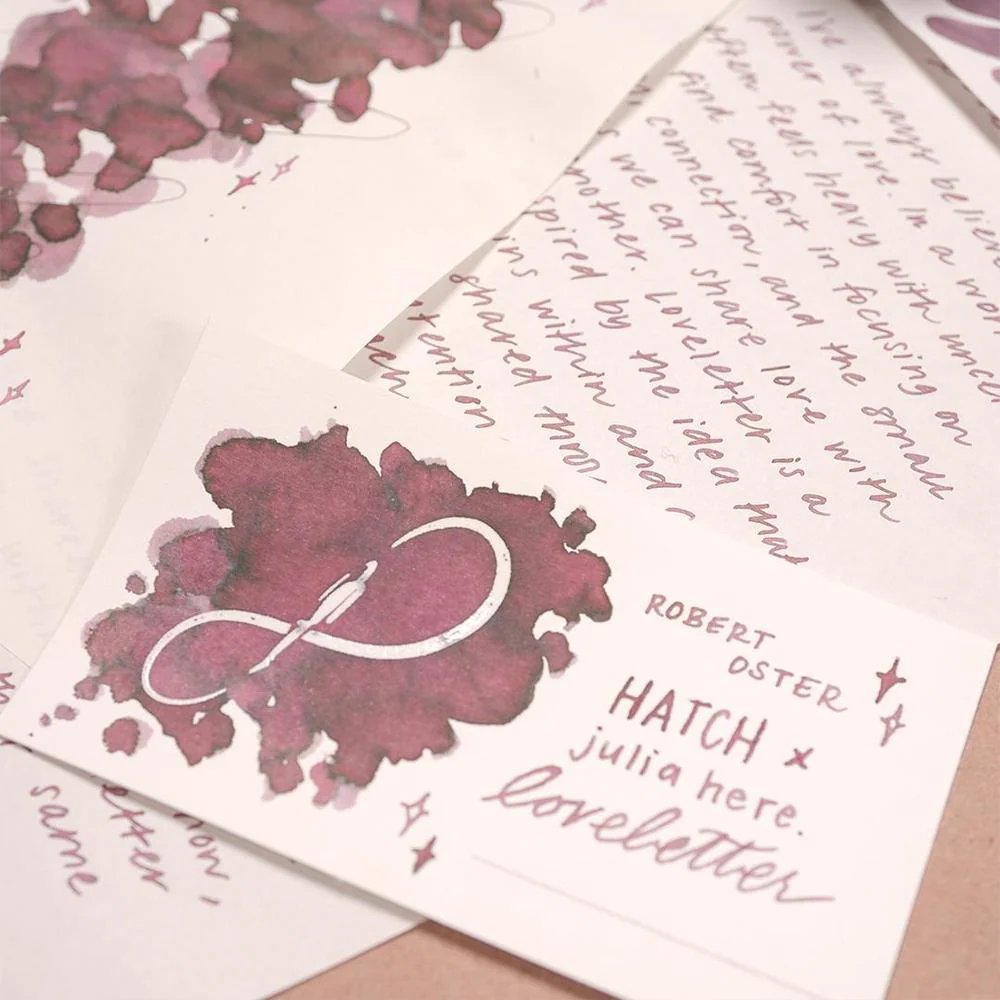 Robert Oster × julia here. Loveletter Ink Bottle (50ml) - Image 8