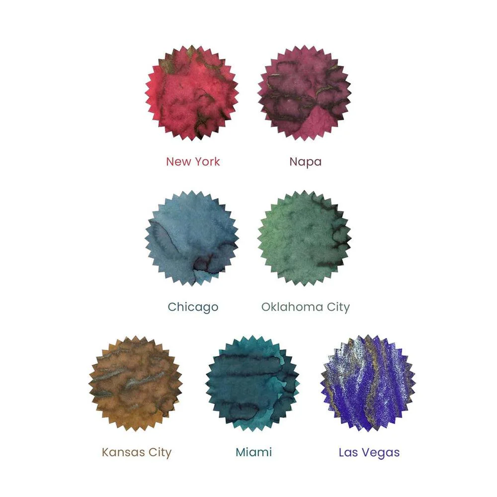 Robert Oster Ink Bottle (50ml) - Cities of America - Image 2