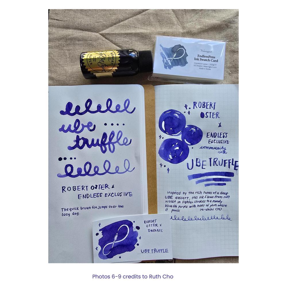 Robert Oster Ink Bottle (50ml) - Community Ink - Ube Truffle - Endless Exclusive Set (2025) - Image 8