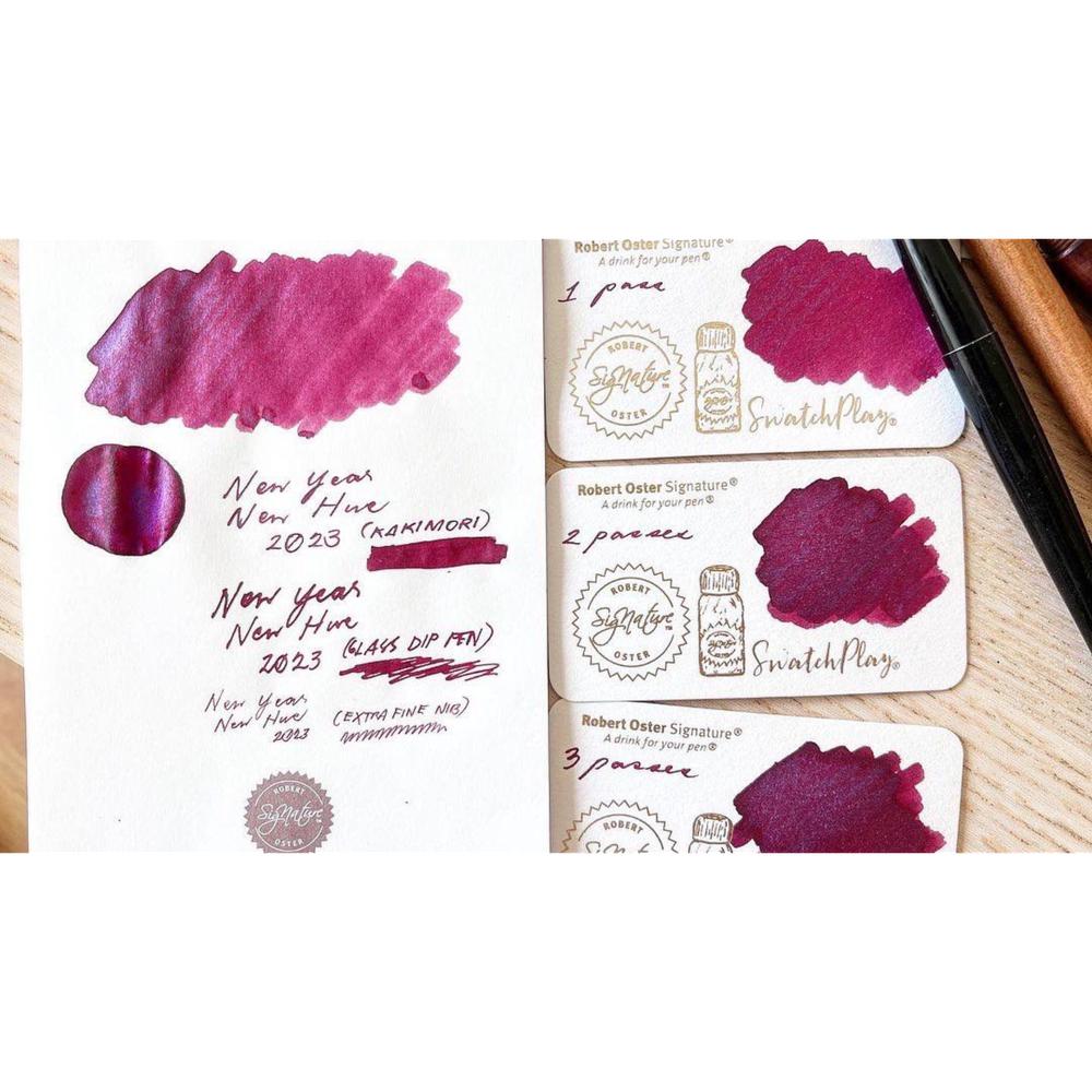 Robert Oster × @micahfinds New Year, New Hue! 2023 Ink Bottle (50ml) - Image 2