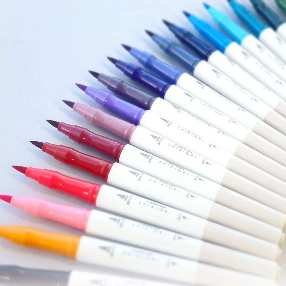 Sailor Brush Pen Set (20 Colors) - Shikiori - Image 3