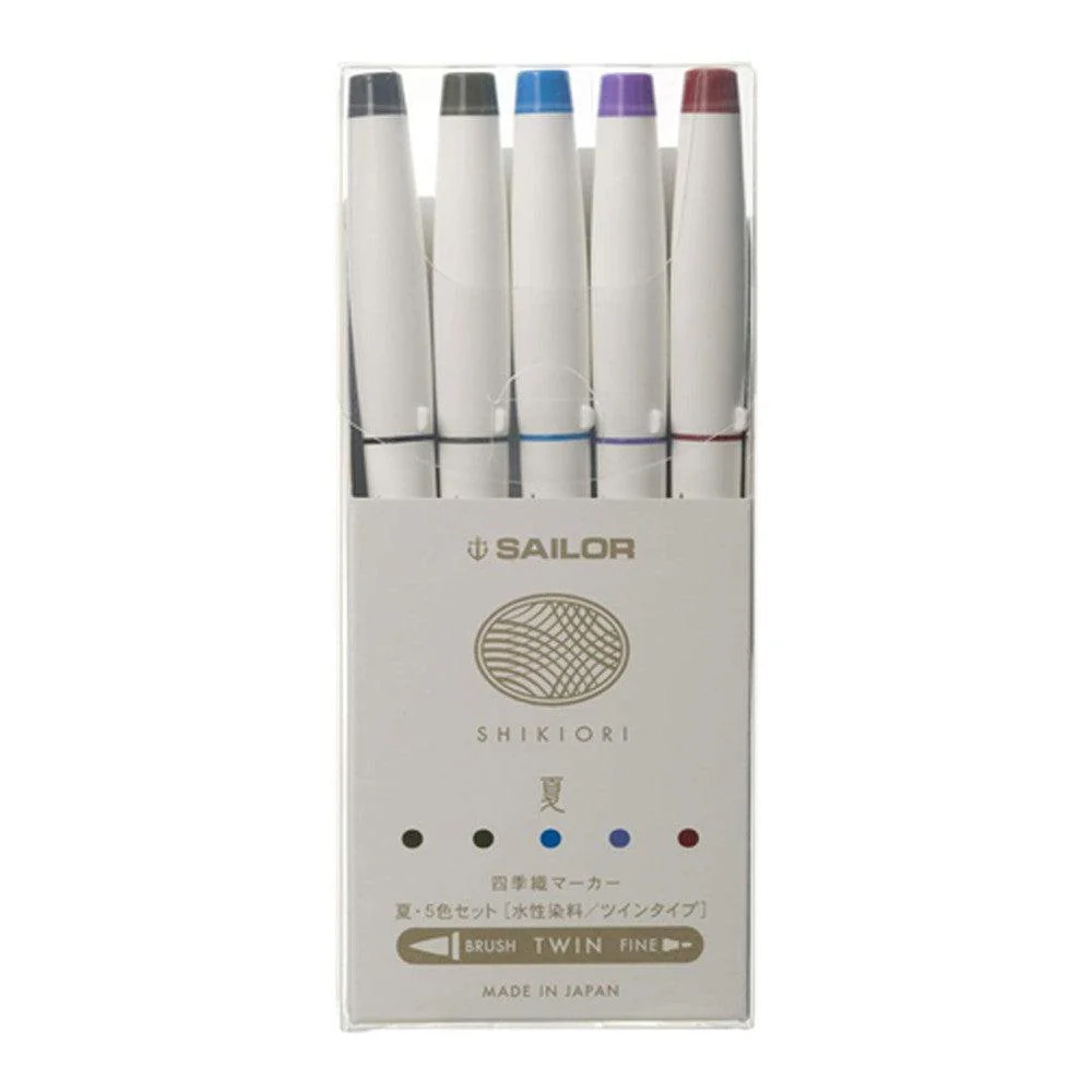 Sailor Brush Pen Set (5-Pack) - Shikiori Four Seasons - Image 4