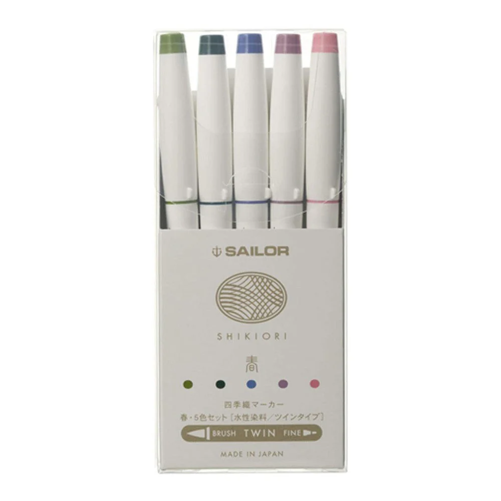 Sailor Brush Pen Set (5-Pack) - Shikiori Four Seasons - Image 5