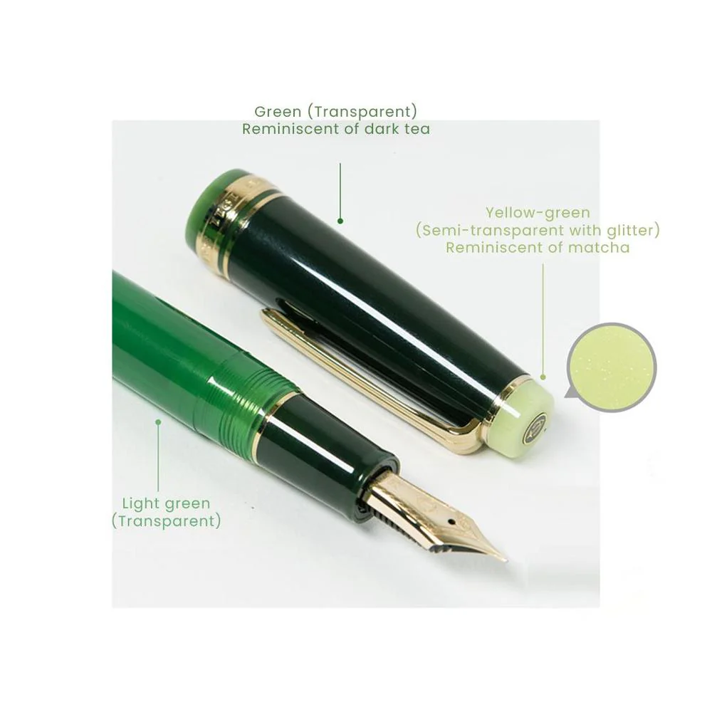 Sailor Fountain Pen - Pro Gear - Tea Time #5 - Japanese Tea Ceremony - Matcha - Limited Edition (2025) - Image 3