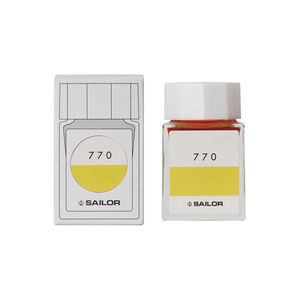 Sailor Ink Bottle (20ml) - Ink Studio - Yellow - Image 2