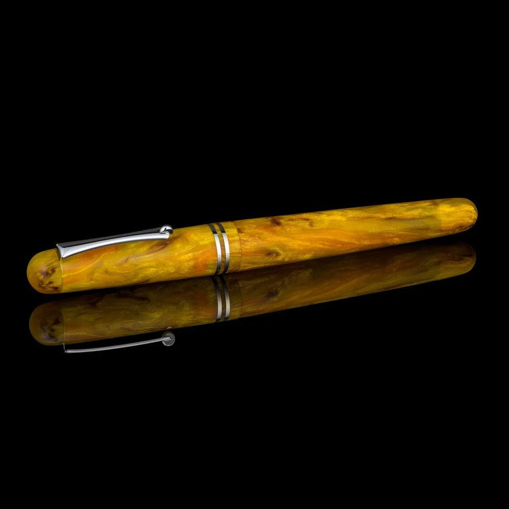 Tailored Pen Company × @micahfinds Cigar Happy Sunflower Fountain Pen - Image 3