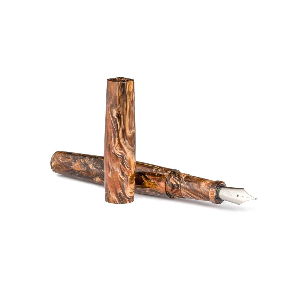 Tailored Pen Company × @micahfinds Essex Cocoa Café Fountain Pen - Image 2