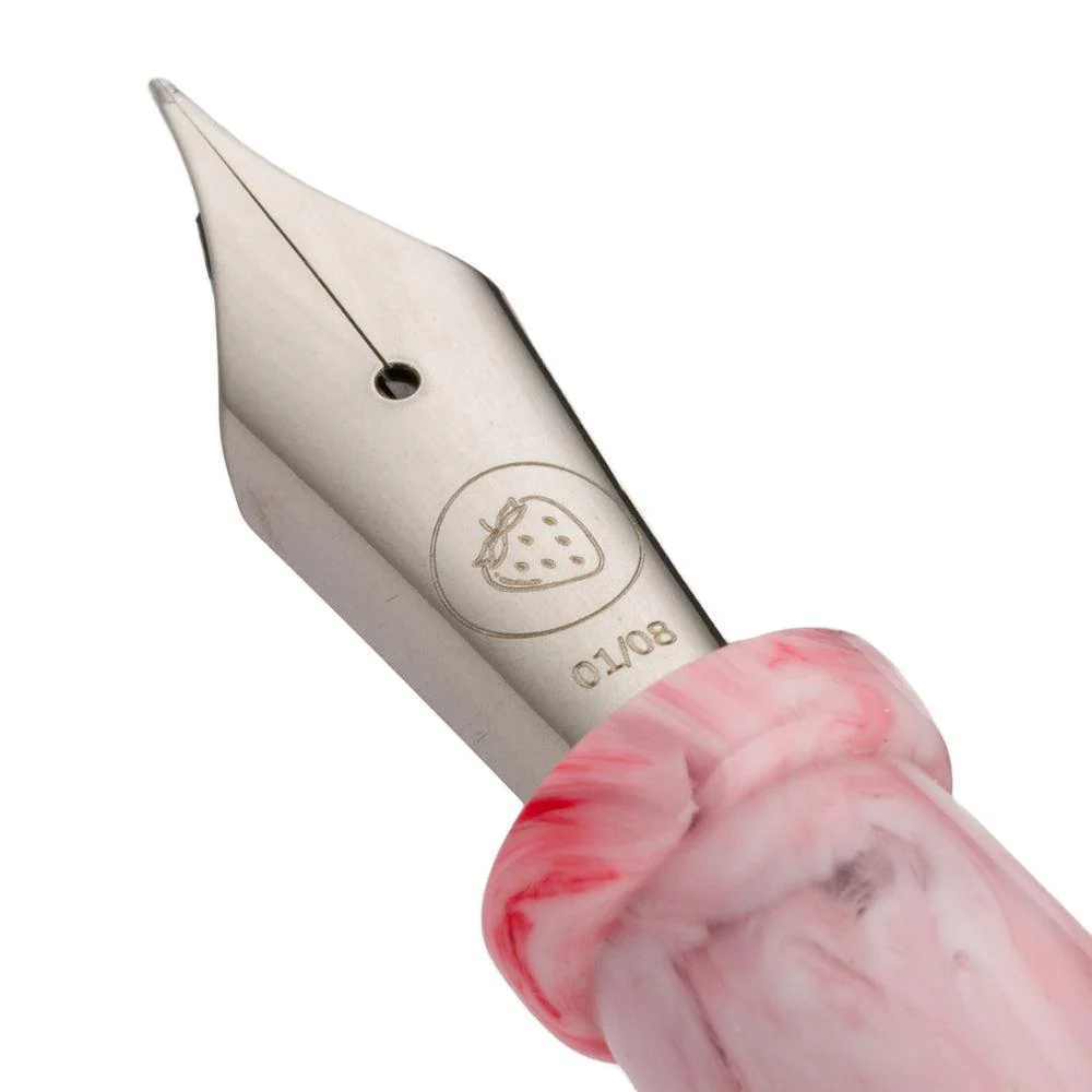 Tailored Pen Company × @micahfinds Strawberry Cheesecake Fountain Pen - Image 3