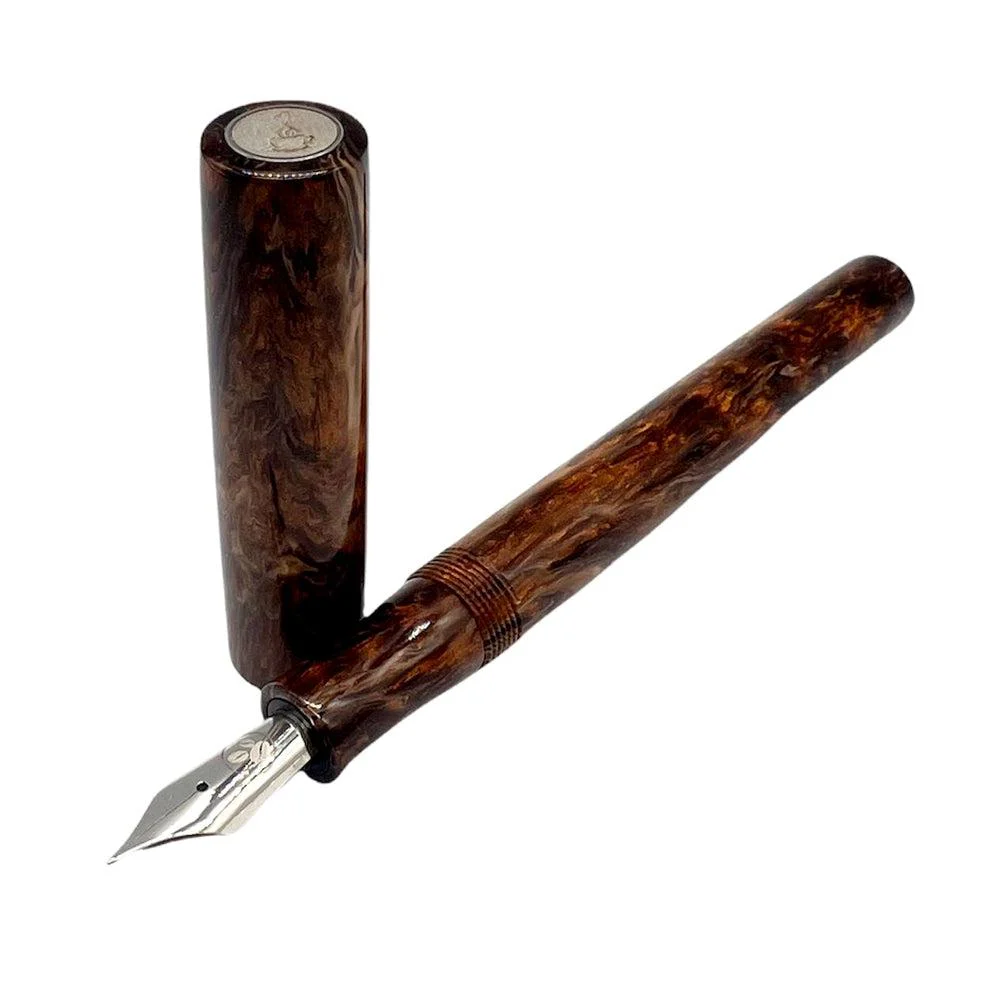 Tailored Pen Company × @micahfinds Westminster Cocoa Café Fountain Pen - Image 4